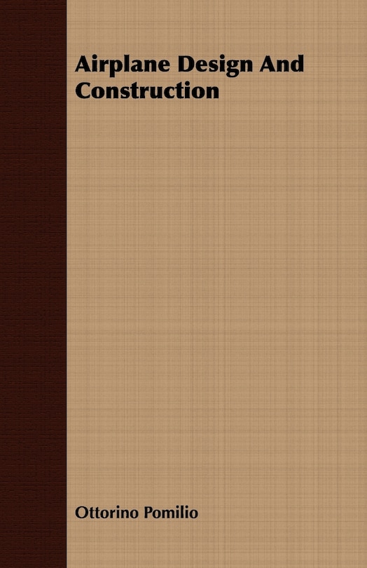 Front cover_Airplane Design And Construction