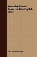 Couverture_Armenian Poems Rendered Into English Verse
