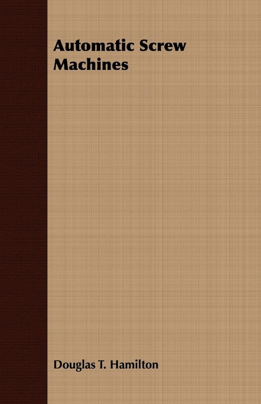 Front cover_Automatic Screw Machines