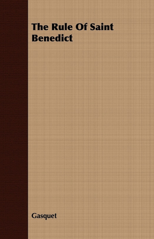 Couverture_The Rule Of Saint Benedict