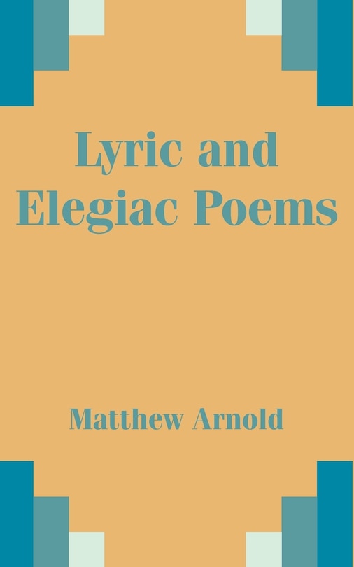 Front cover_Lyric and Elegiac Poems