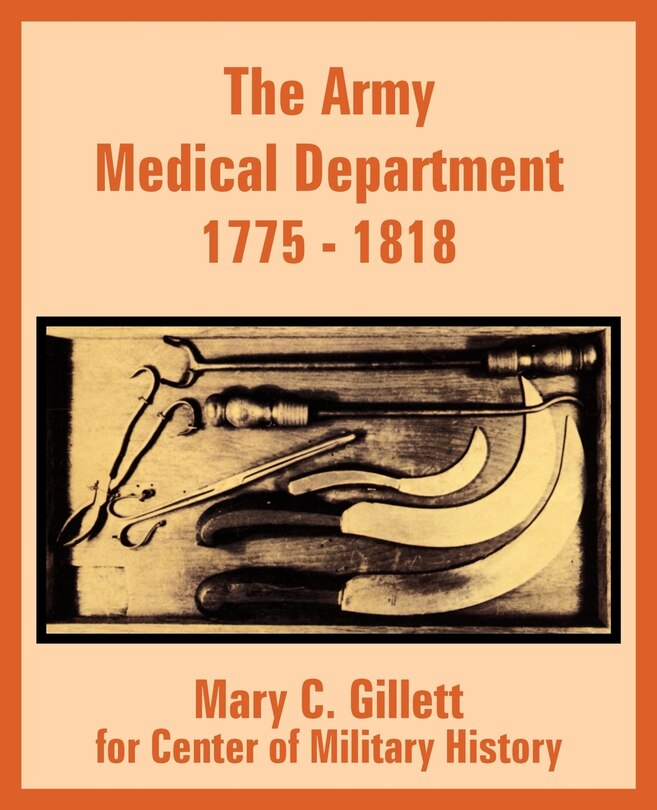 Front cover_The Army Medical Department 1775 - 1818