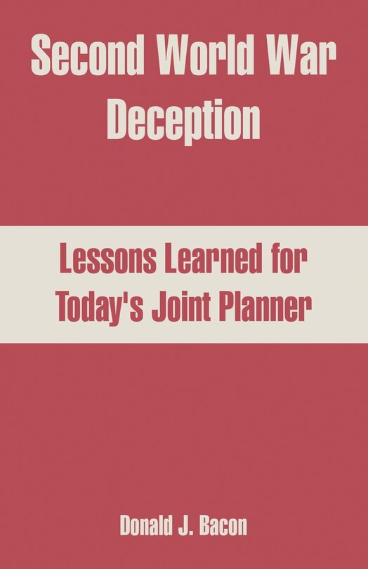Couverture_Second World War Deception