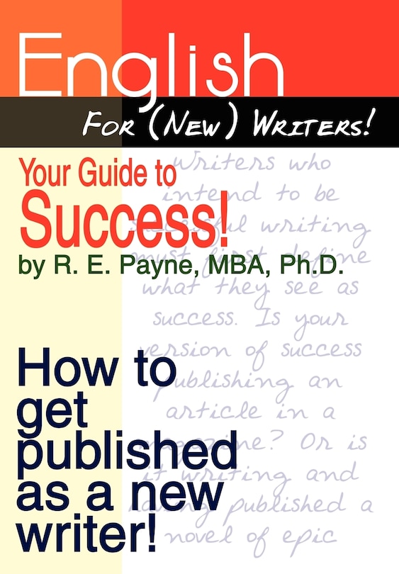 Couverture_English For (New) Writers! Your Guide to Success!