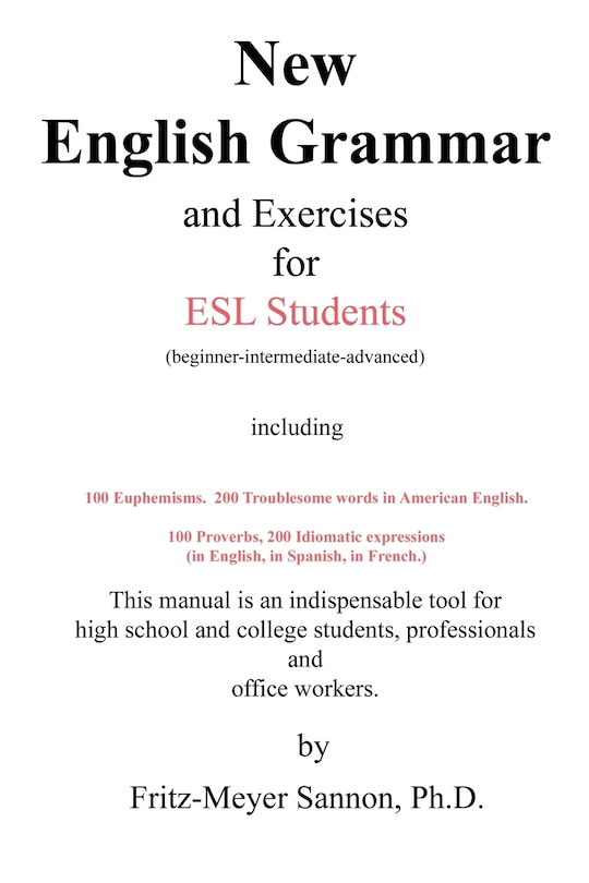 Front cover_New English Grammar for ESL Students