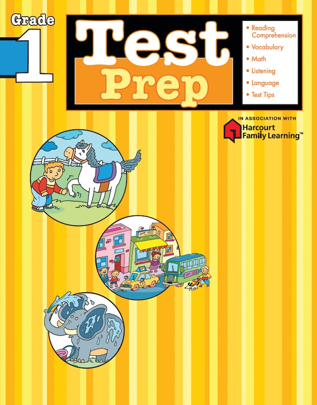 Front cover_Test Prep: Grade 1 (flash Kids Harcourt Family Learning)