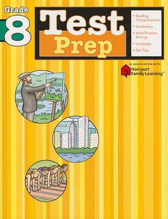 Front cover_Test Prep: Grade 8 (flash Kids Harcourt Family Learning)