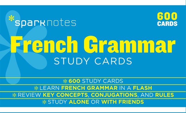 Couverture_French Grammar Sparknotes Study Cards