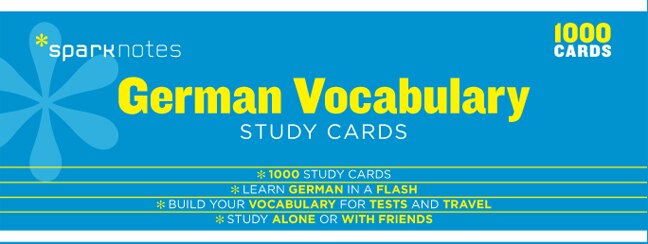 Couverture_German Vocabulary Sparknotes Study Cards