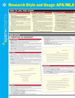 Front cover_Research Style & Usage: Apa/mla Sparkcharts