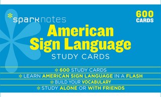 Front cover_American Sign Language Sparknotes Study Cards