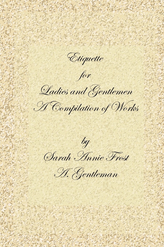 Couverture_Etiquette for Ladies and Gentlemen