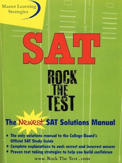 Front cover_The New Sat Solutions Manual To The College Board's Official Study Guide