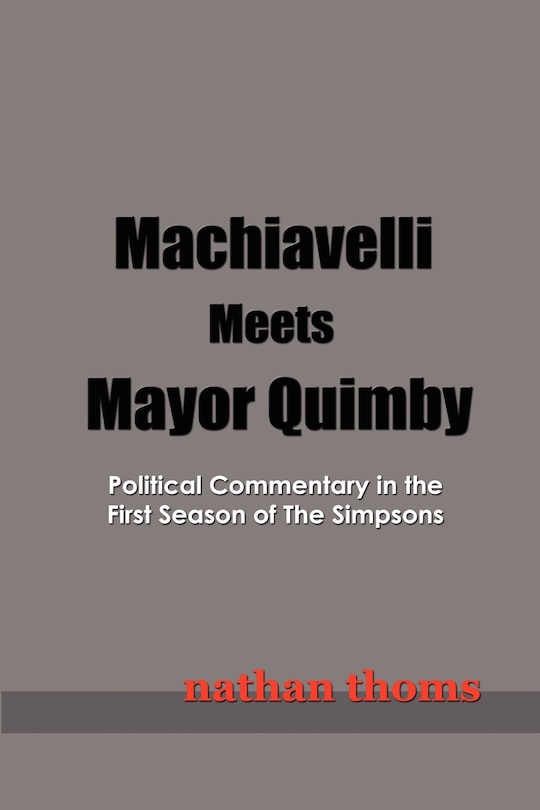 Couverture_Machiavelli Meets Mayor Quimby