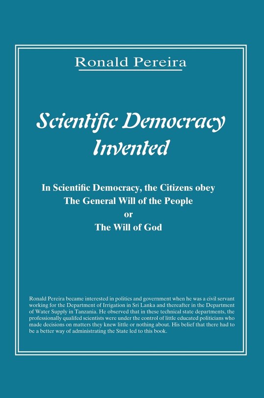 Front cover_Scientific Democracy Invented