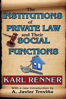 Front cover_The Institutions of Private Law and Their Social Functions