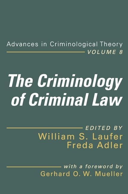 Front cover_The Criminology of Criminal Law