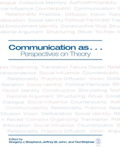 Communication As ...: Perspectives On Theory