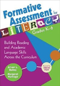 Front cover_Formative Assessment For Literacy, Grades K-6