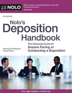 Front cover_Nolo's Deposition Handbook