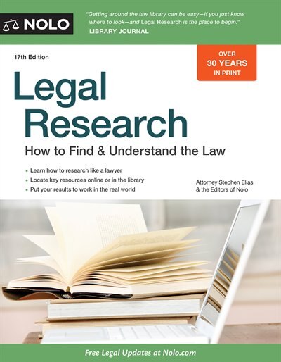 Front cover_Legal Research