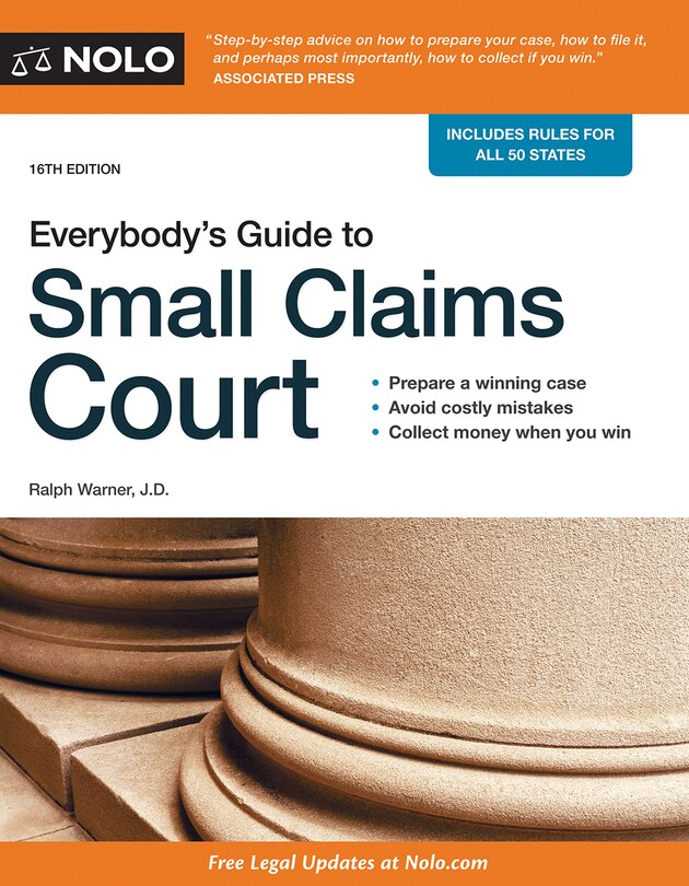 Front cover_Everybody's Guide To Small Claims Court