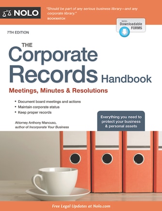 The Corporate Records Handbook: Meetings, Minutes & Resolutions