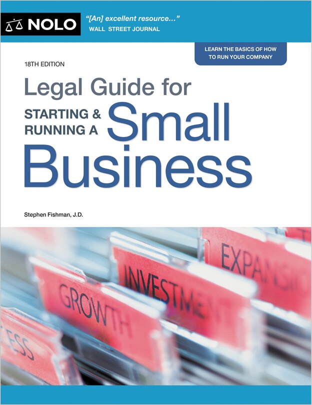 Front cover_Legal Guide for Starting & Running a Small Business