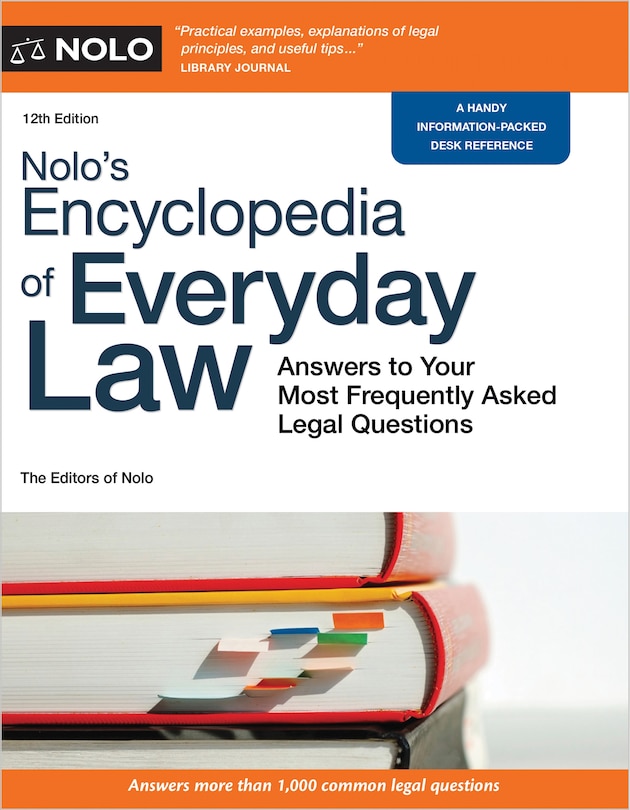 Front cover_Nolo's Encyclopedia of Everyday Law