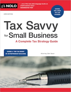 Front cover_Tax Savvy for Small Business