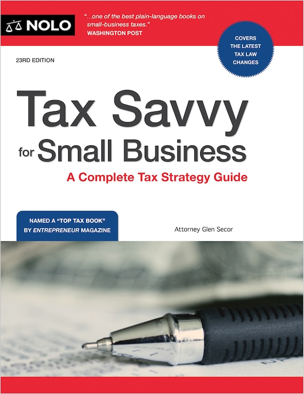 Front cover_Tax Savvy for Small Business