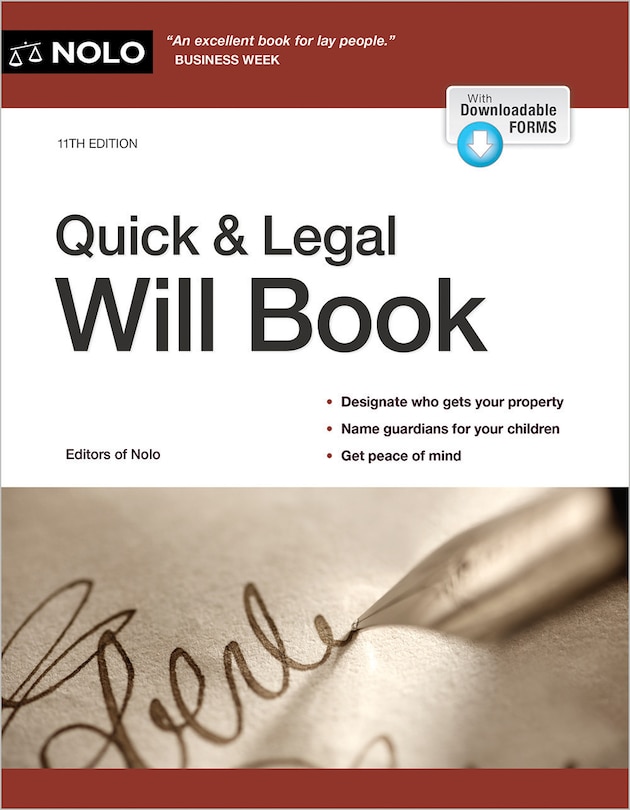 Front cover_Quick & Legal Will Book