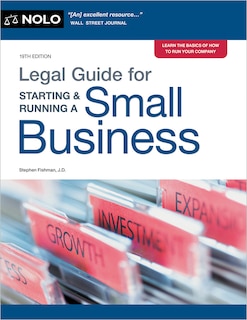 Front cover_Legal Guide for Starting & Running a Small Business