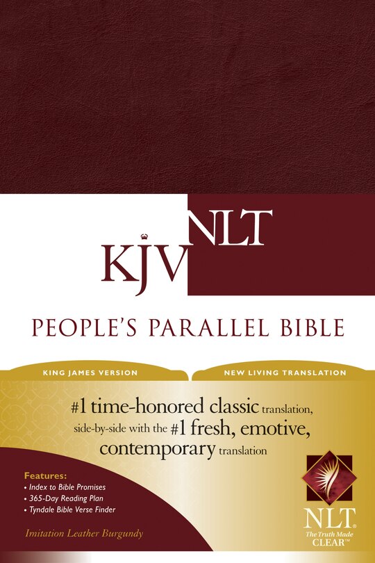 Front cover_People's Parallel Bible KJV/NLT (Imitation Leather, Burgundy/maroon)