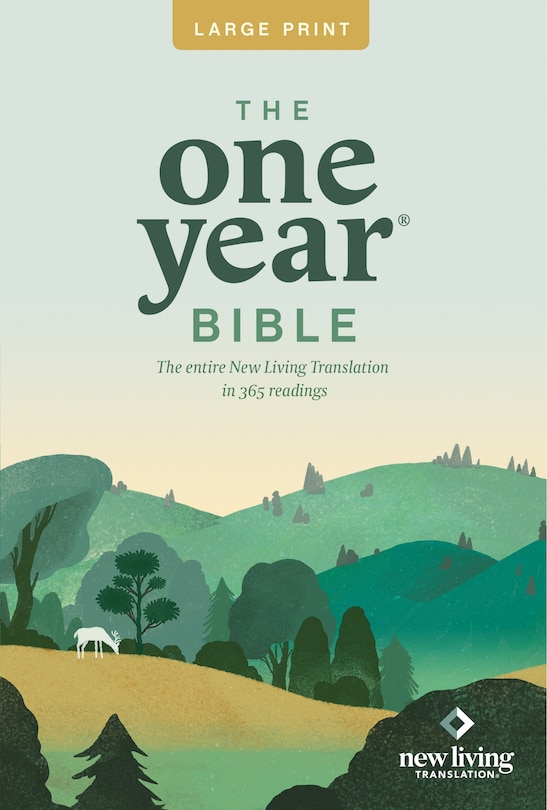 Front cover_The One Year Bible NLT, Large Print Thinline Edition (Softcover)