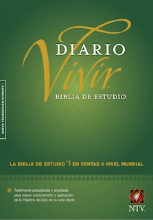 Couverture_Biblia de estudio del diario vivir NTV (Tapa dura, Verde, Letra Roja)