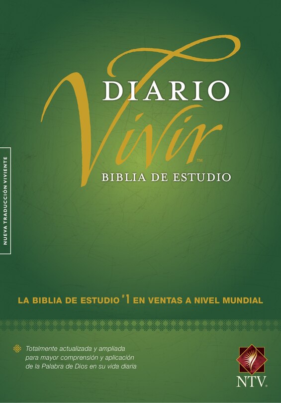 Couverture_Biblia de estudio del diario vivir NTV (Tapa dura, Verde, Letra Roja)
