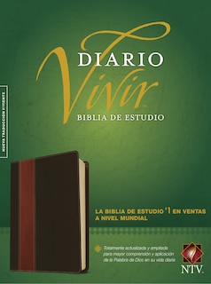 Couverture_Biblia de estudio del diario vivir NTV (SentiPiel, Café/Café claro, Índice, Letra Roja)