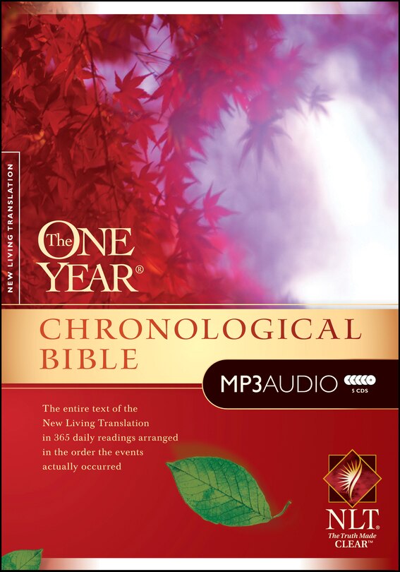 Front cover_The One Year Chronological Bible NLT, MP3 (Audio Disc)