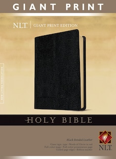 Couverture_Holy Bible, Giant Print NLT (Bonded Leather, Black, Red Letter)