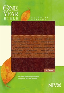 Couverture_The One Year Bible Niv, Slimline Edition, Tutone