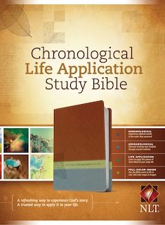 Front cover_Nlt Chronological Life Application Study Bible, Tutone (leatherlike, Brown/green/dark Teal)