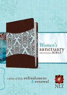 Couverture_Women's Sanctuary Devotional Bible Nlt, Tutone (leatherlike, Espresso/vintage Floral)
