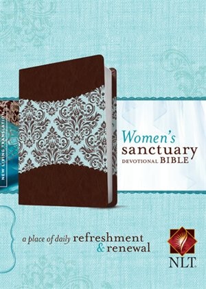 Couverture_Women's Sanctuary Devotional Bible Nlt, Tutone (leatherlike, Espresso/vintage Floral)