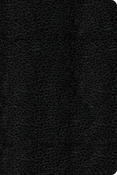 Front cover_Slimline Center Column Reference Bible Nlt (red Letter, Bonded Leather, Black)