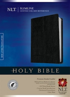 Slimline Center Column Reference Bible Nlt (red Letter, Bonded Leather, Black, Indexed)