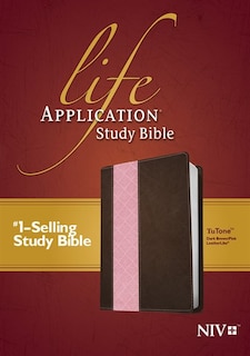 Niv Life Application Study Bible, Second Edition, Tutone (red Letter, Leatherlike, Dark Brown/pink)