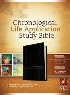 Front cover_Nlt Chronological Life Application Study Bible, Tutone (leatherlike, Black/onyx)