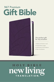 Couverture_Premium Gift Bible NLT (LeatherLike, Purple Petals, Red Letter)
