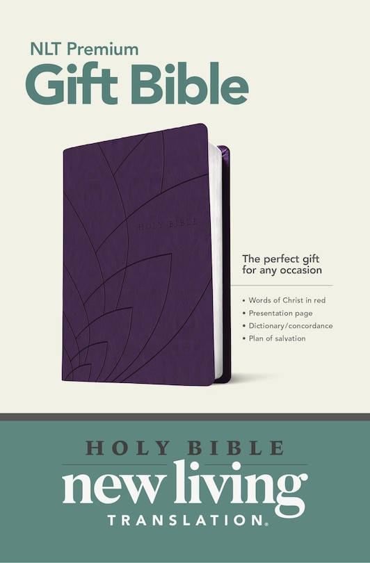 Couverture_Premium Gift Bible NLT (LeatherLike, Purple Petals, Red Letter)